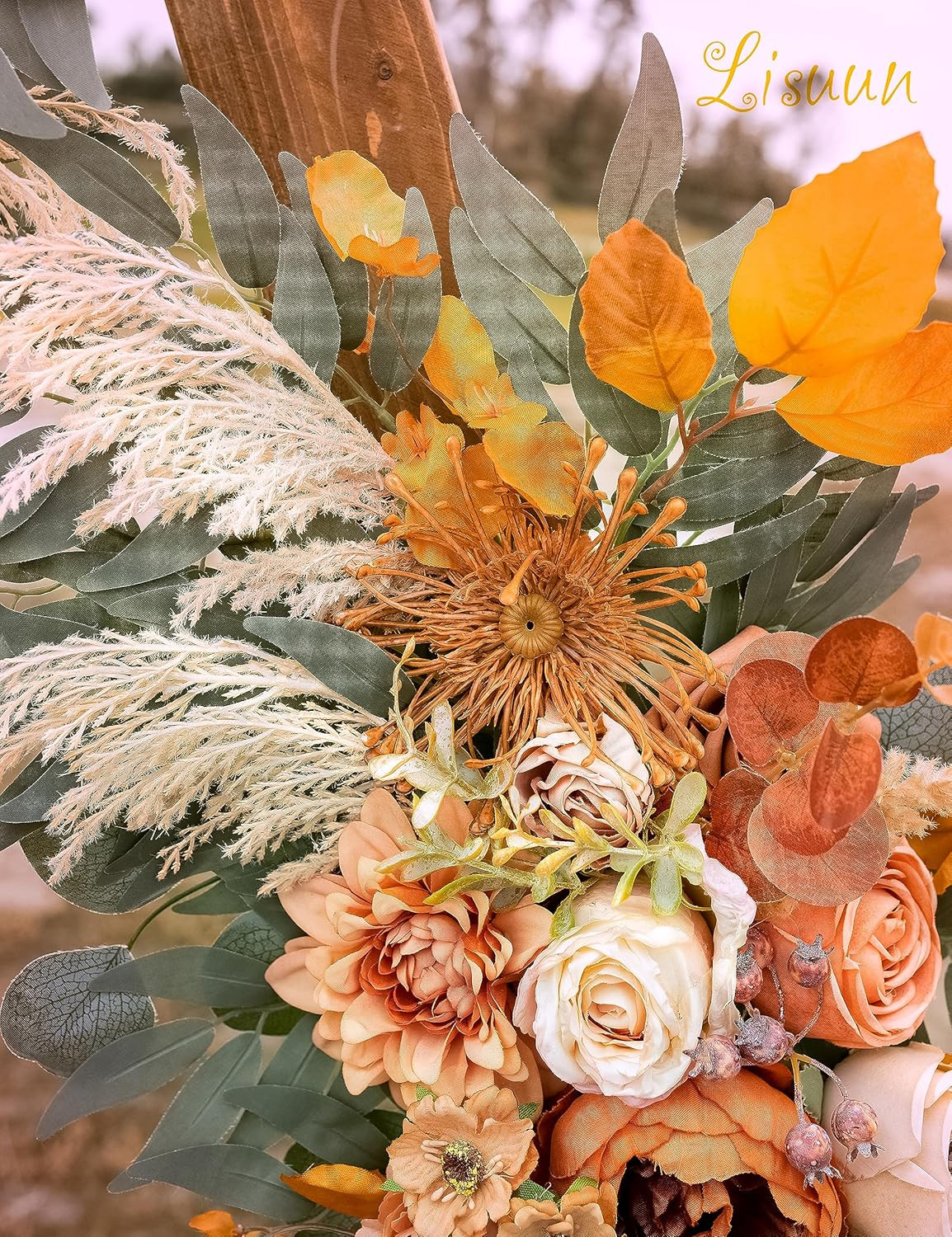 Boho Wedding Arch Flowers – Pack of 2 Large Artificial Floral Swags