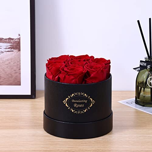 Preserved Roses Box Eternity Roses Long Lasting Roses Gifts for 7 Roses Red