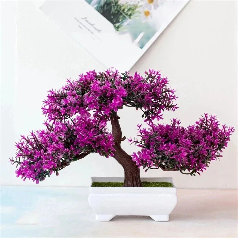 Artificial Bonsai Potted Plant Small Fake Tree Home Table Desk Decor