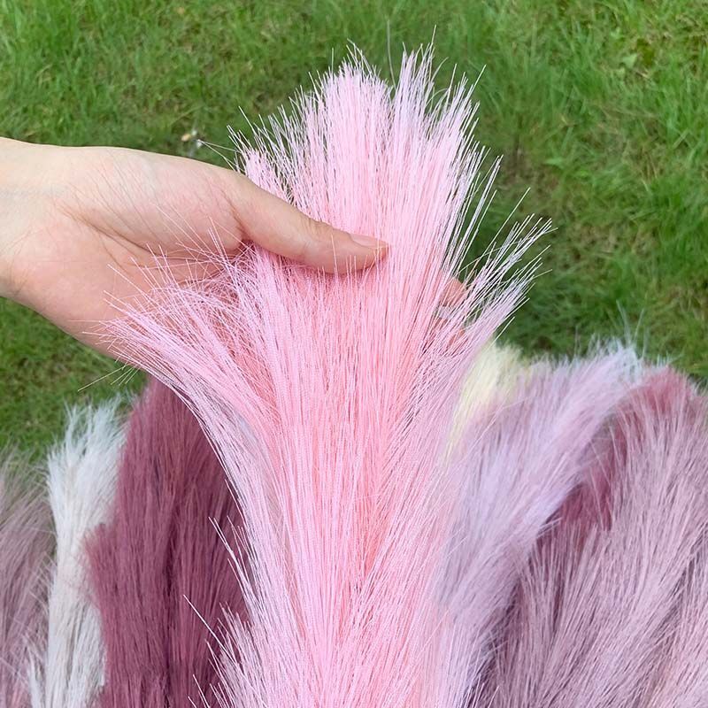 5pcs Artificial Pampas Grass Bouquet Faux Dried Plant For Home Living Decor NEW