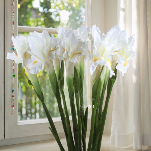 5pcs Iris Artificial Flower Decorative Fake Flowers Silk Flower for Home Decor