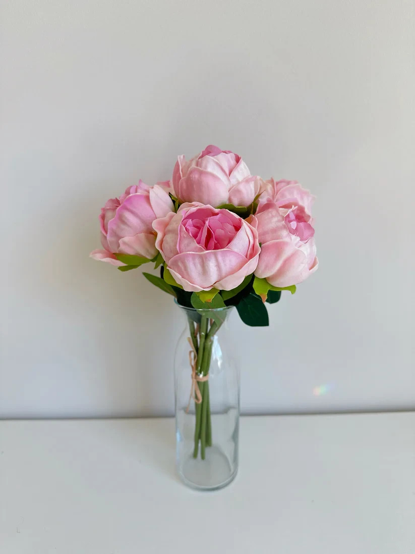 Real Touch Peony Bunch (12Stems)