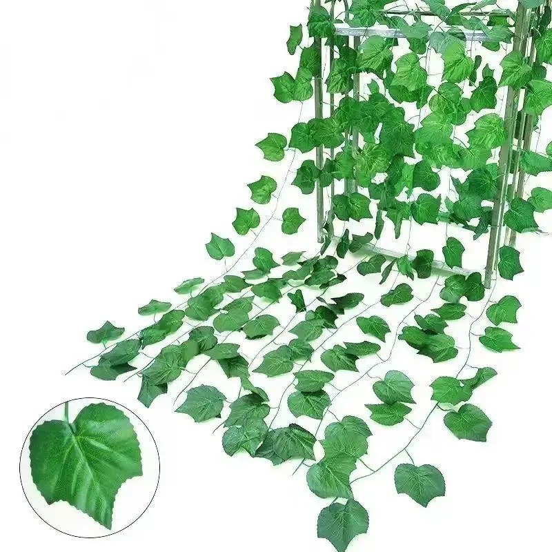 Artificial Ivy Leaf Hanging Vine 2.1M Silk Garland Wall Home Garden Decor Indoor