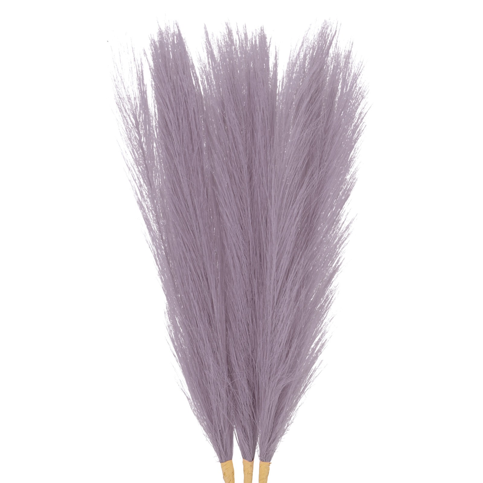 3-Pack Faux Pampas Grass 21.7 Inch for Home Decor/Wedding [Purple]