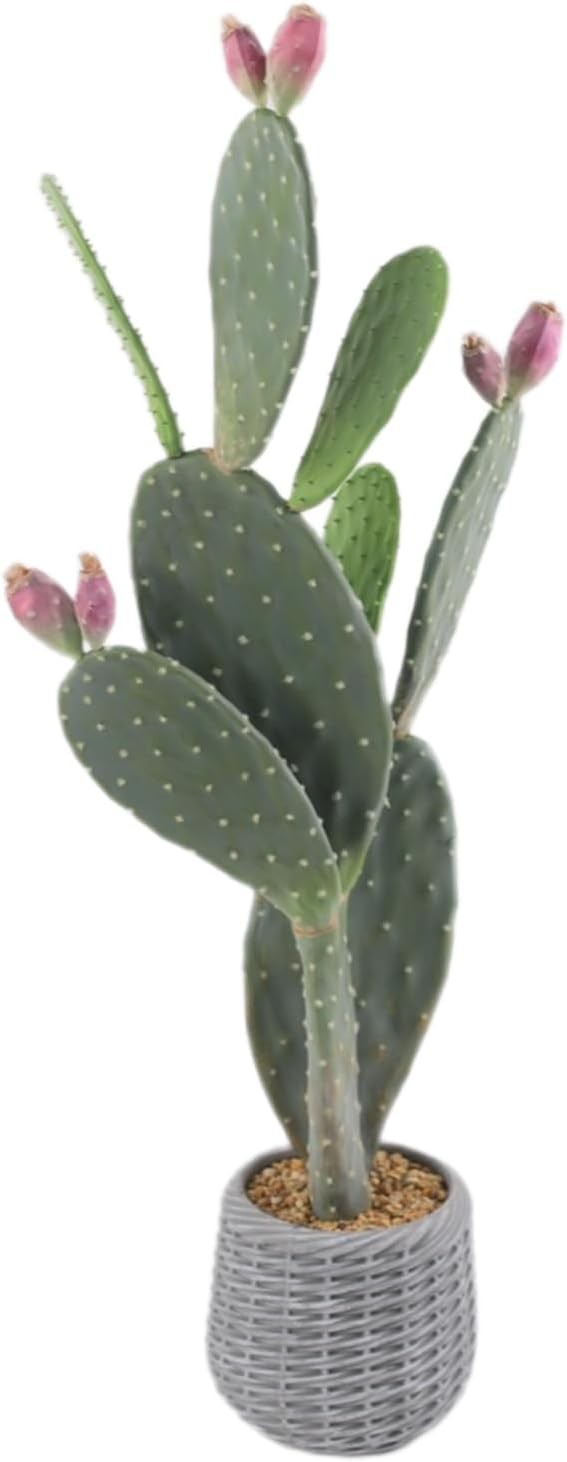 Artificial Cactus Potted Plant 42″ Fake Big Cactus Faux Desert Cacti Saguaro