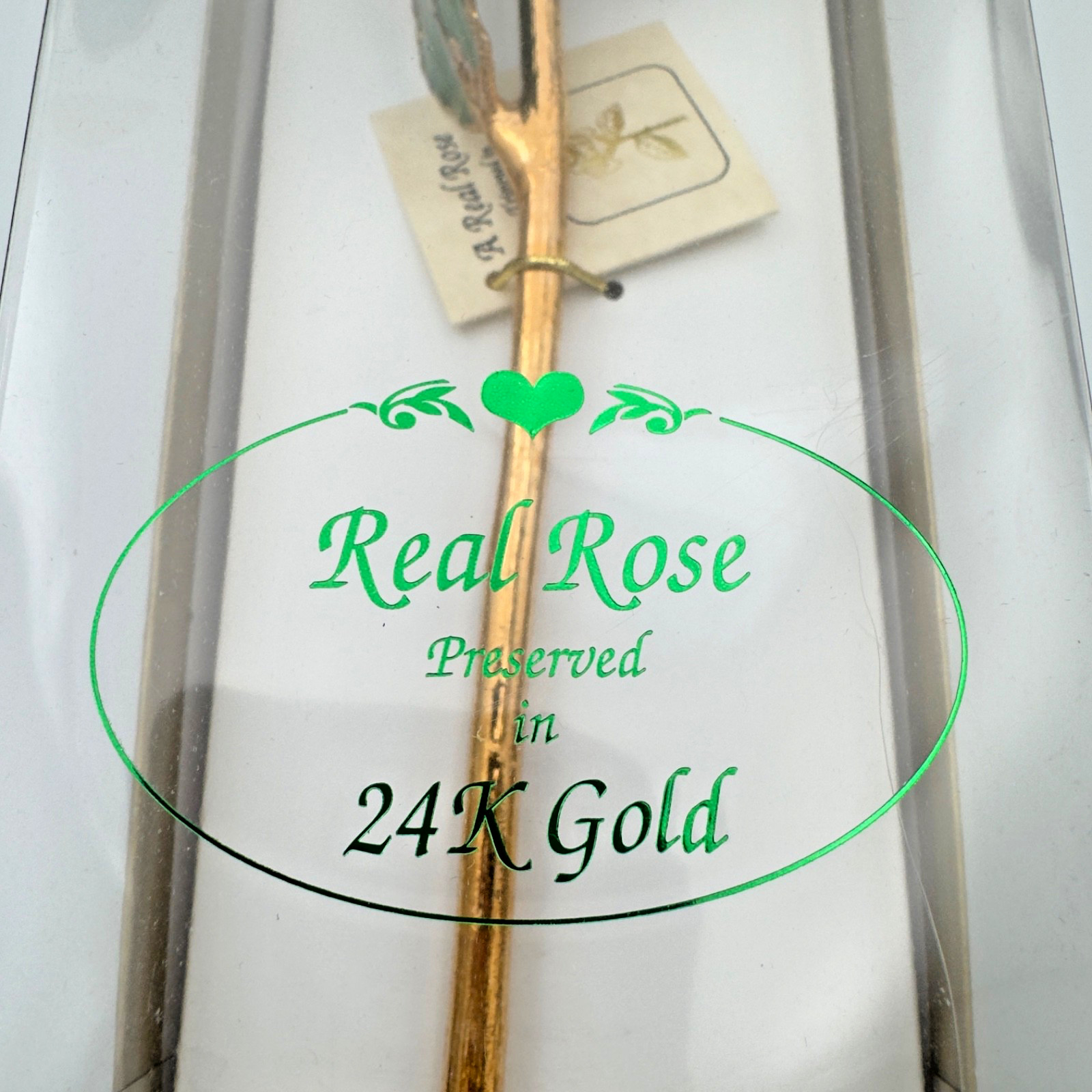 24K gold Dipped REAL Rose “Sunset” pink & orange The Original Since 1981