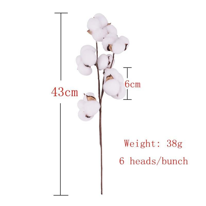 Natural Cotton Artificial Flower – 1 Piece