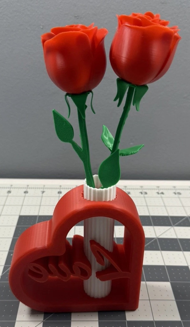 Artificial Rose Flowers Fake 3d Printed Roses Flower Bouquet Valentines Day