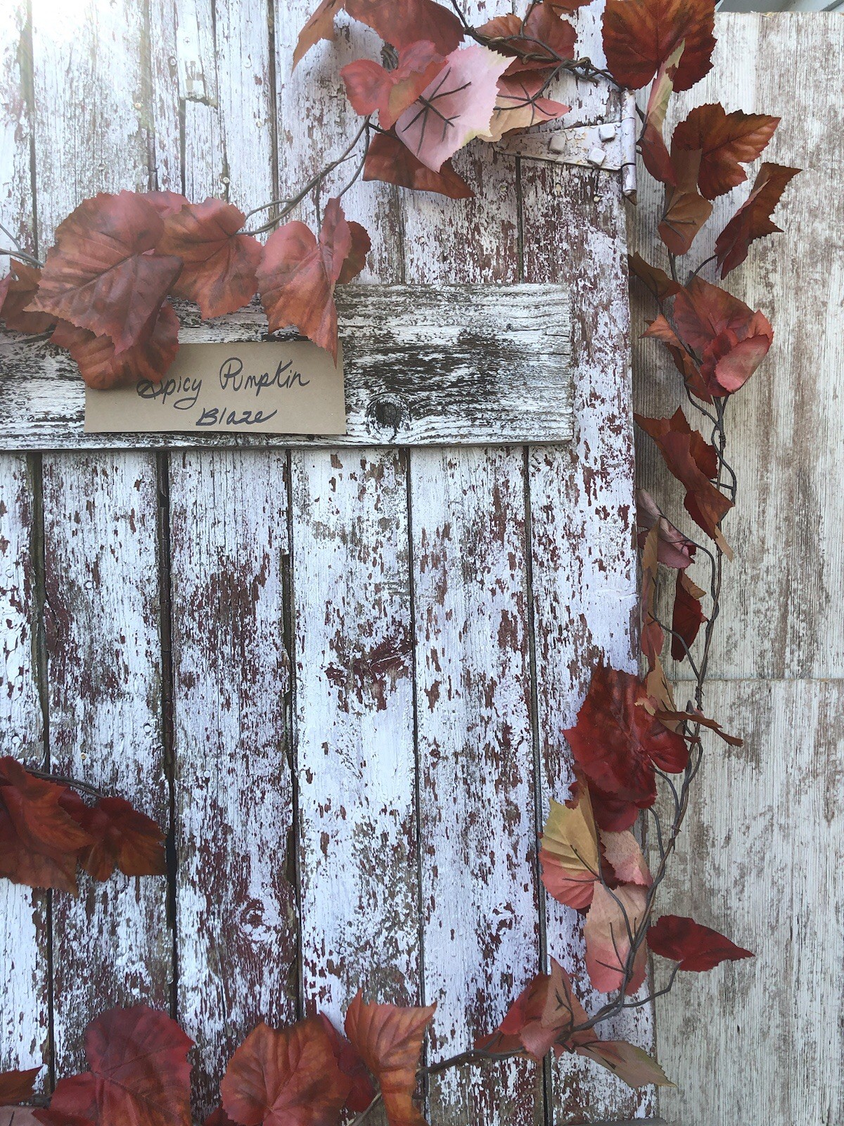Spicy Pumpkin Fall Leaf Garland 15 FT Autumn Artificial LARGE Fall Leaves
