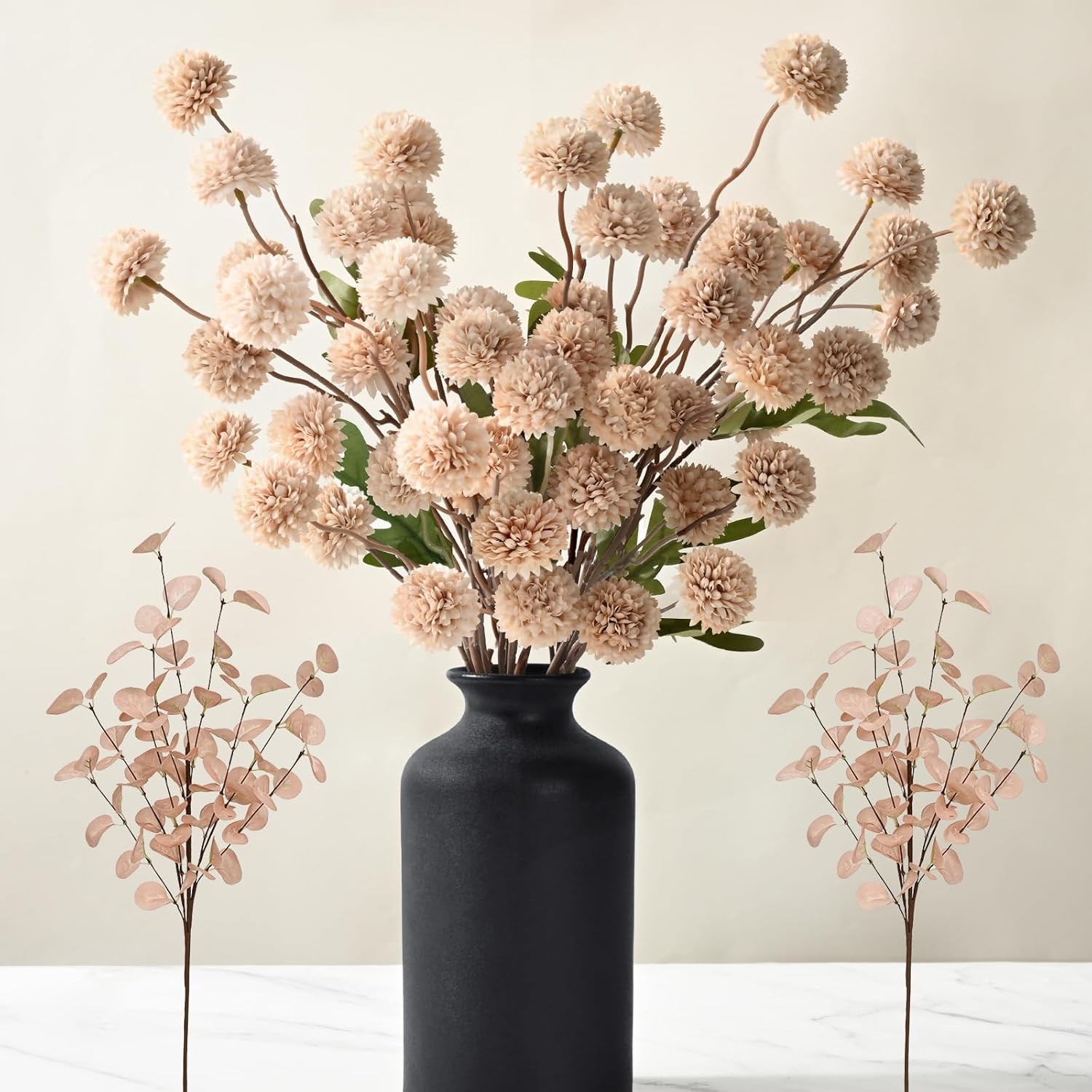 Fake Velvet Ball Mom Artificial Flowers for Wedding Decoration
