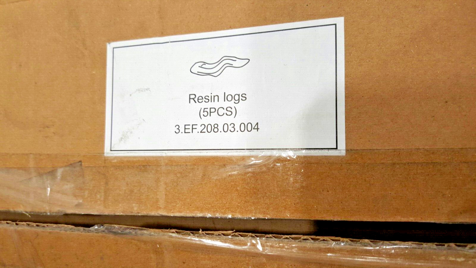 (5 PCS) LOGS WOODEN RESIN LOG DECORATION, NEW!!!
