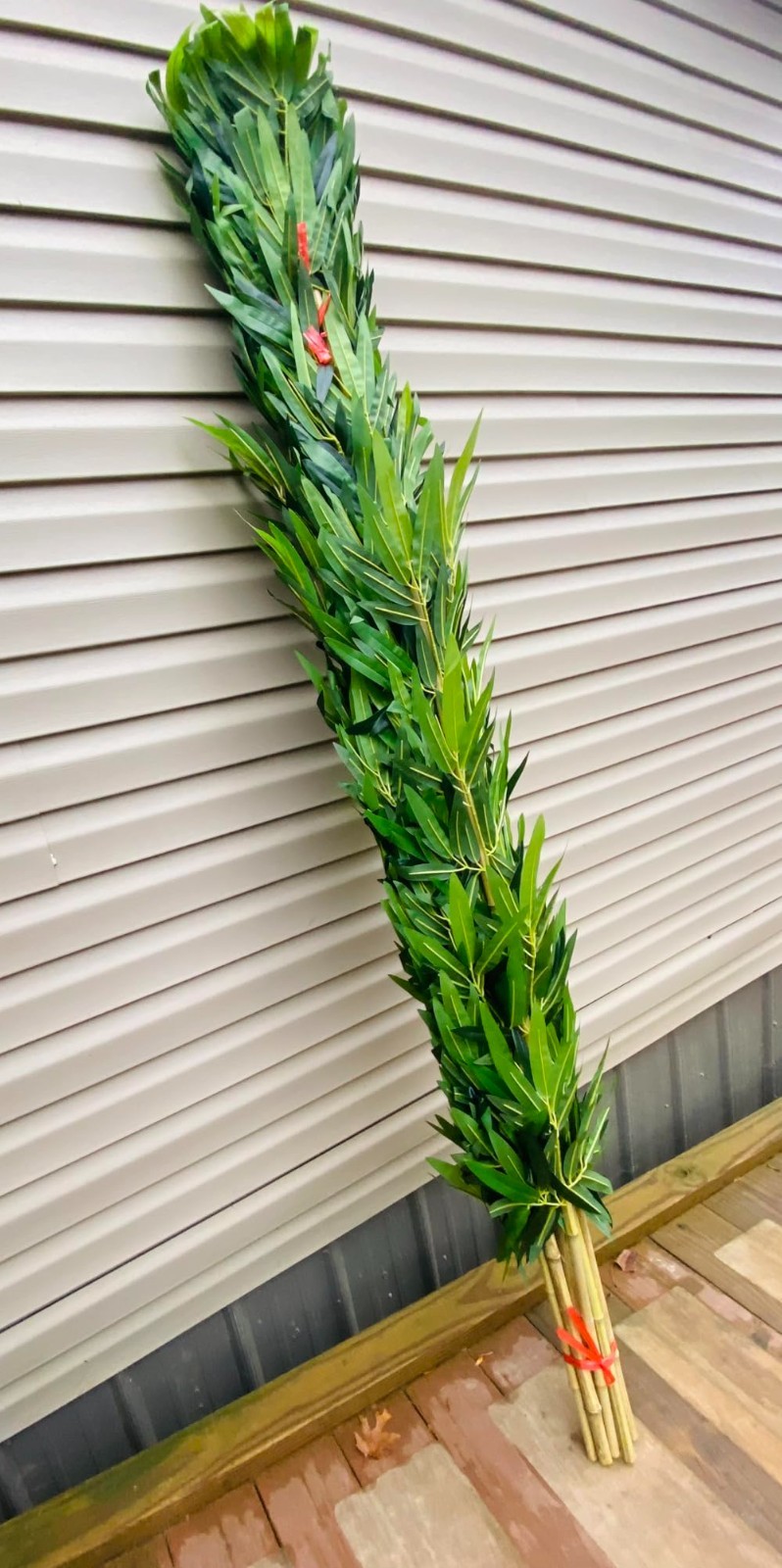 5 ft Artificial Bamboo Plant 10 Pack Faux Fake Plants for Privacy Screen Fence