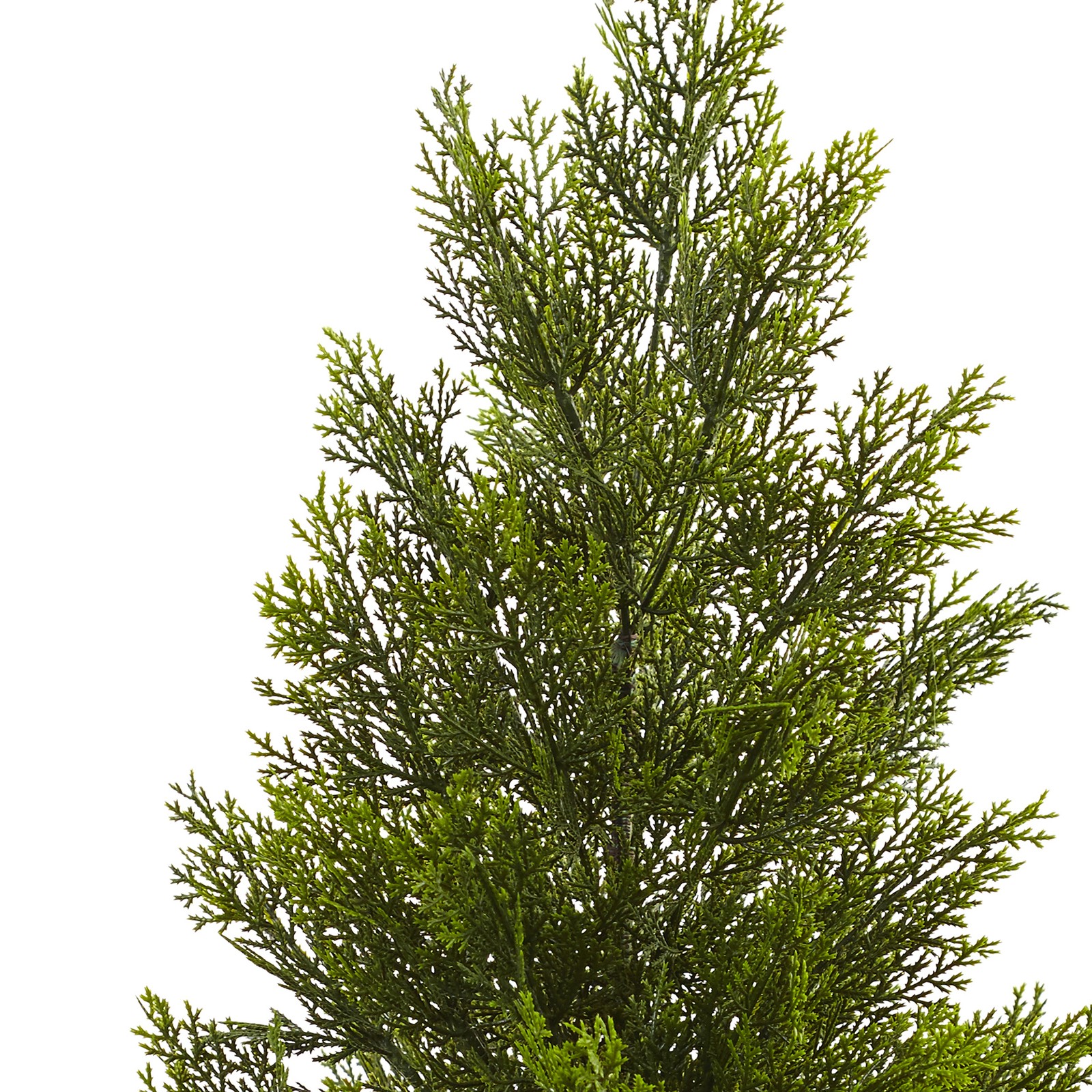 Nearly Natural Indoor/Outdoor 36″ Mini Cedar Pine Tree in Green/Black