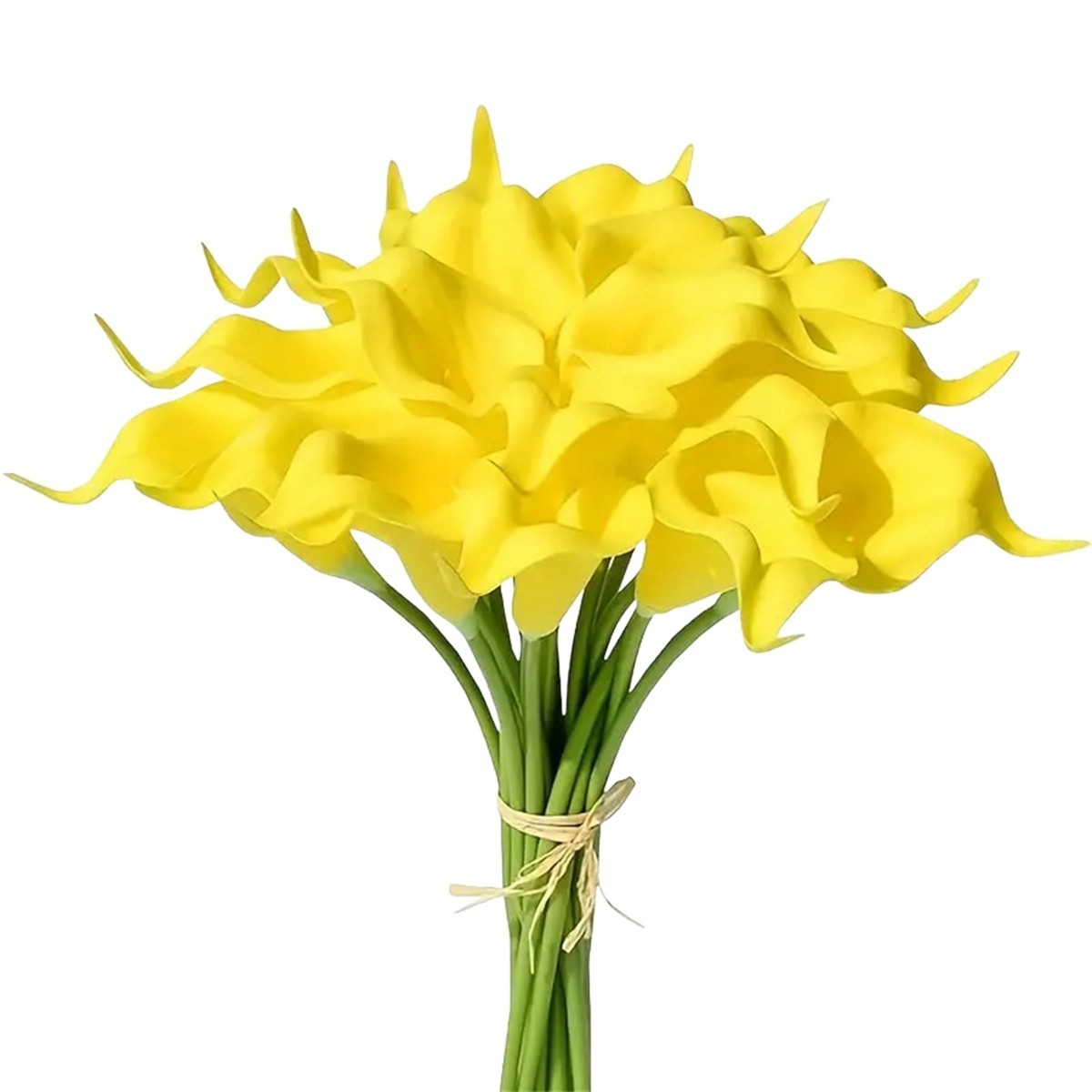 10Pcs PU Artificial Calla Lily Flowers for Wedding and Event Decoration