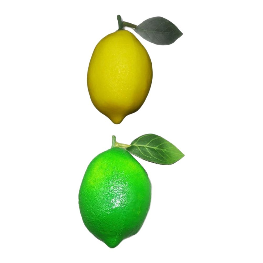 Yellow Green Artificial Lemon For Decoration For Home And Commercial Settings