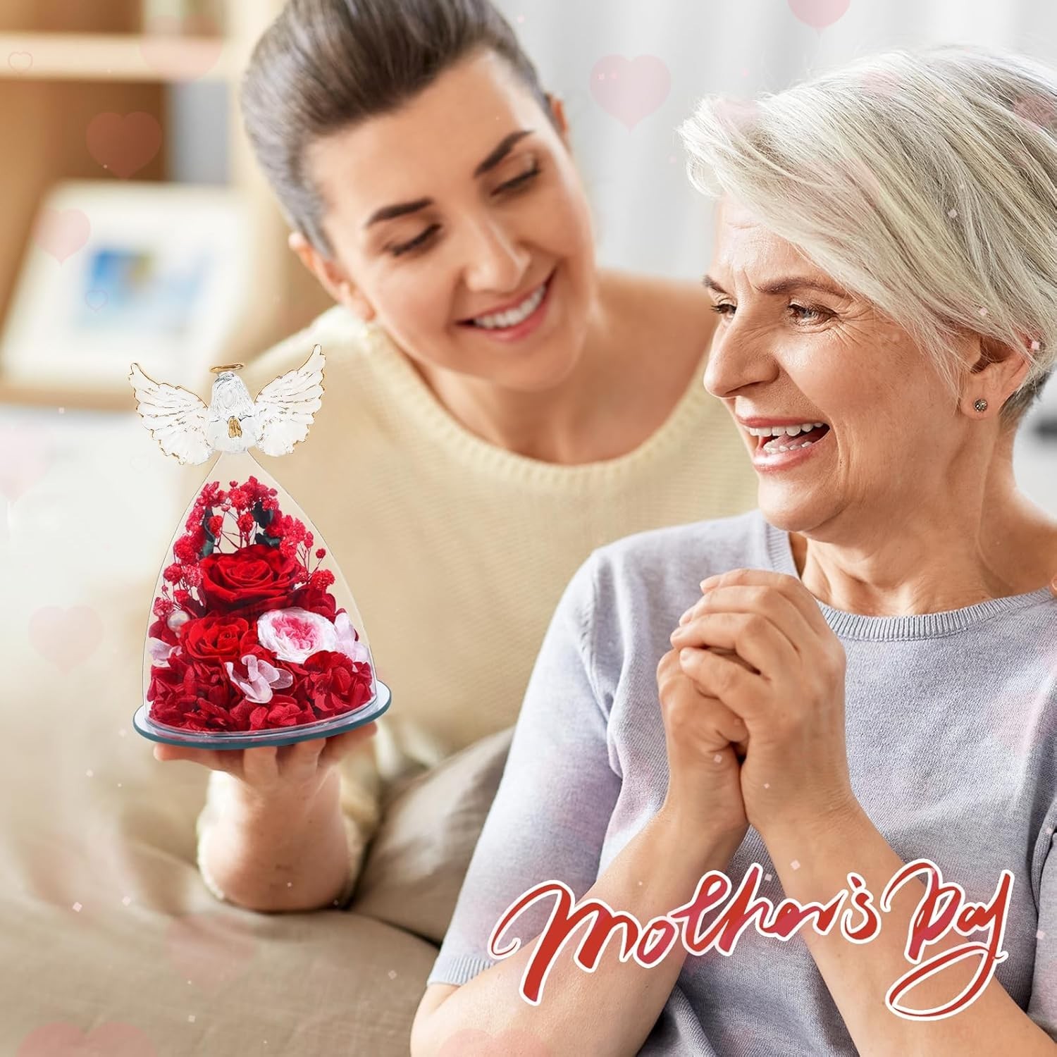 Valentines Day Gifts for Women Birthday Preserved Rose Forever Red