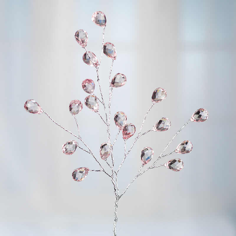 Set of 4 Pink Acrylic Gem 8-1/2″ Accent Sprays for Corsages and Accenting