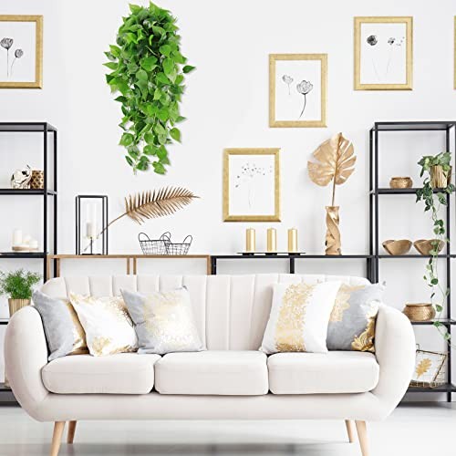Fake Hanging Plants for Room Decor, 3.6ft Artificial Ivy Pothos Vine for 2pcs