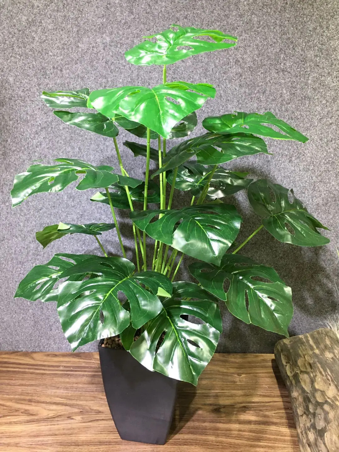 75CM 18Leaves Artificial Palm Tree Large Tropical Plants Shrub Rare Fake Flower