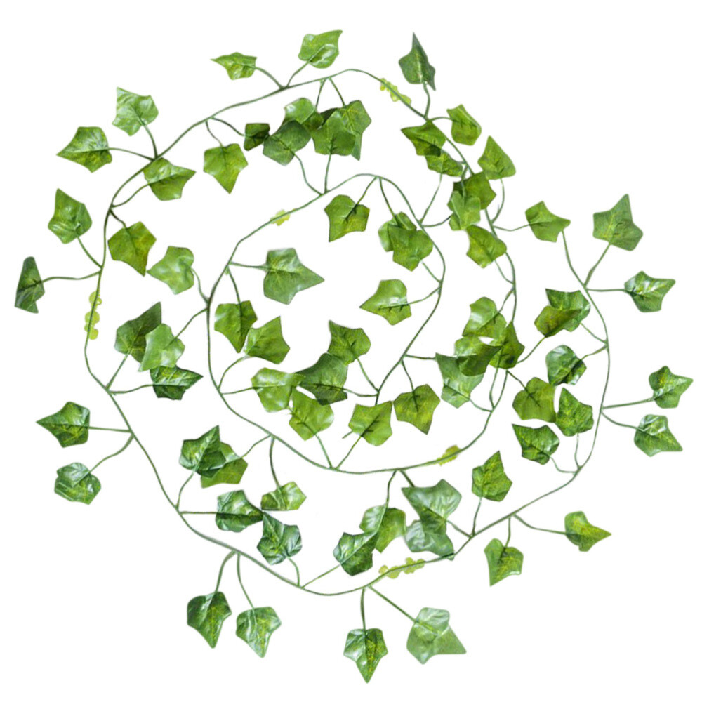 12 Pcs Decoration for Vines Fake Plants Green Leaves Office