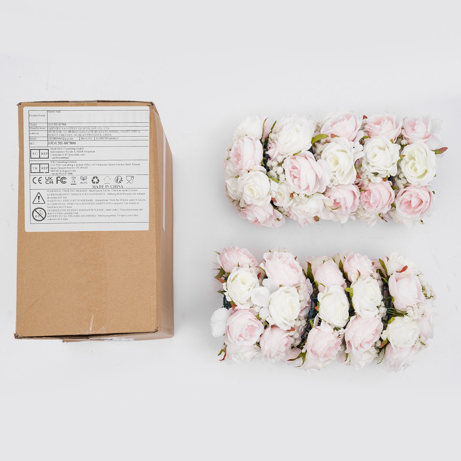 Wedding Flower Balls For Centerpieces 10Pcs Artificial Flower Ball Arrangement