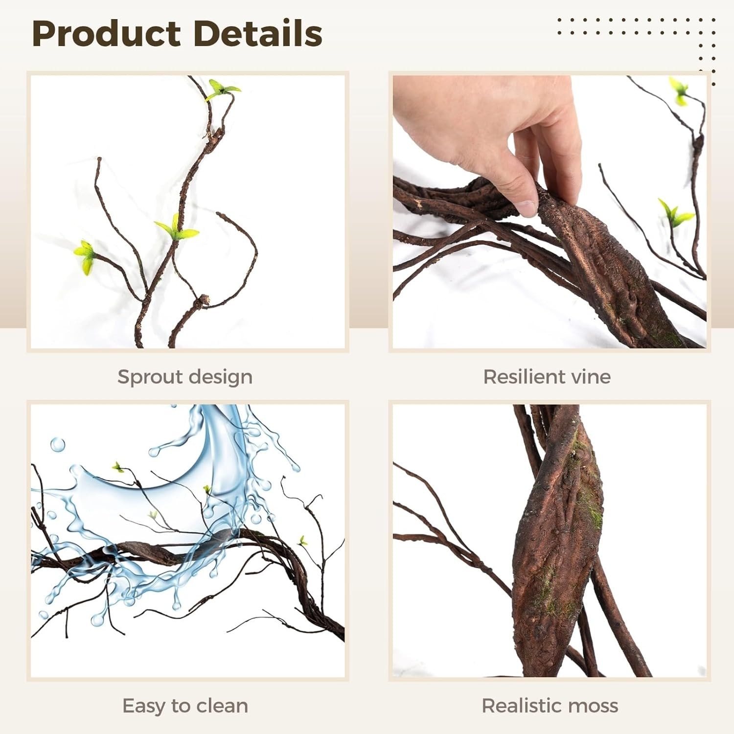 Fake Artificial Tree Branches for Decoration – 67 Inches Wall Hanging Fake …..
