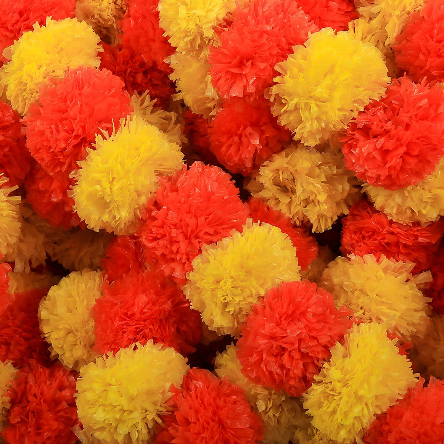 Artificial Marigold Flowers Garland Vine Home Decor Party Event Wedding Decor