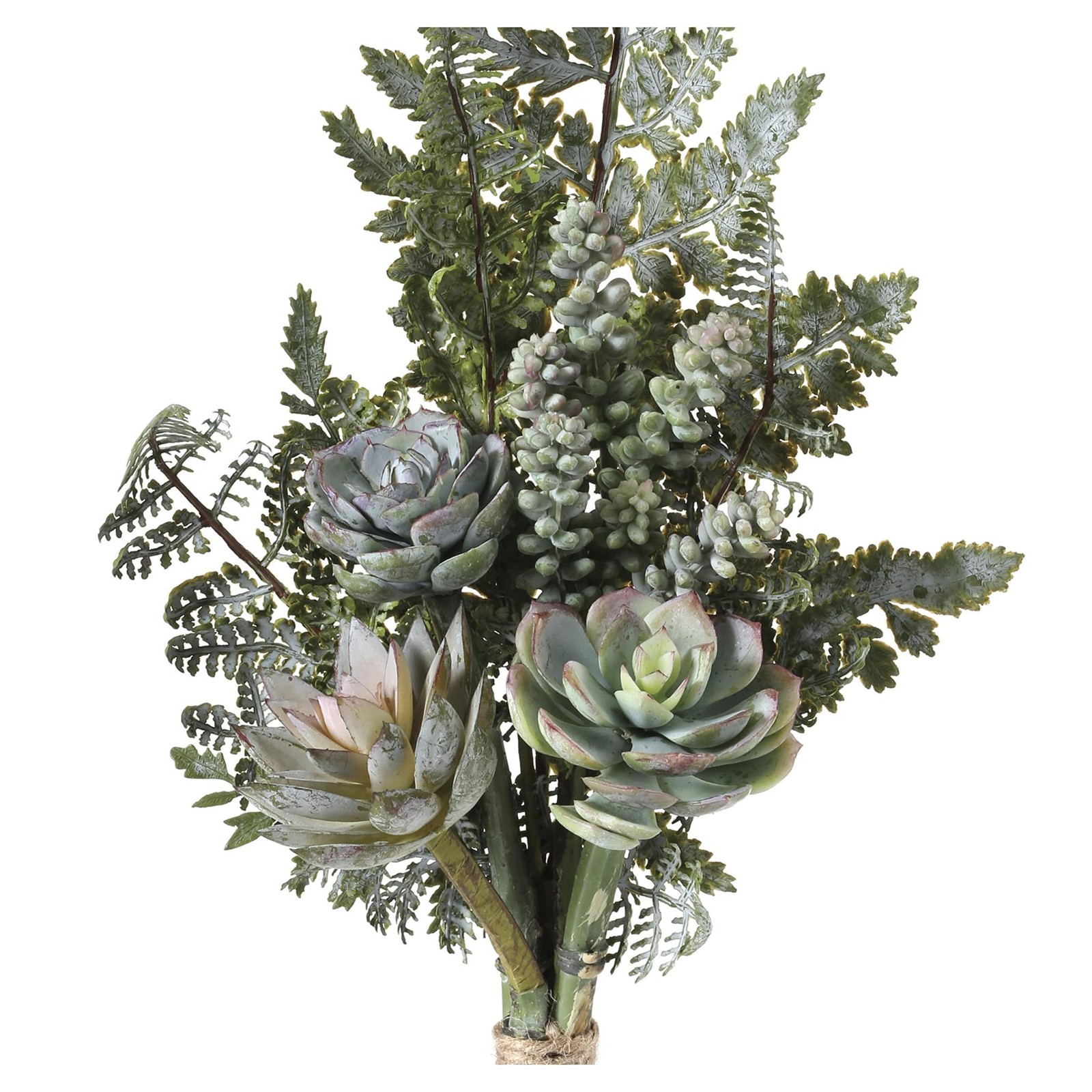 Regency International Artificial Plant Succulent Fern Drop, 16 Inch, Plastic