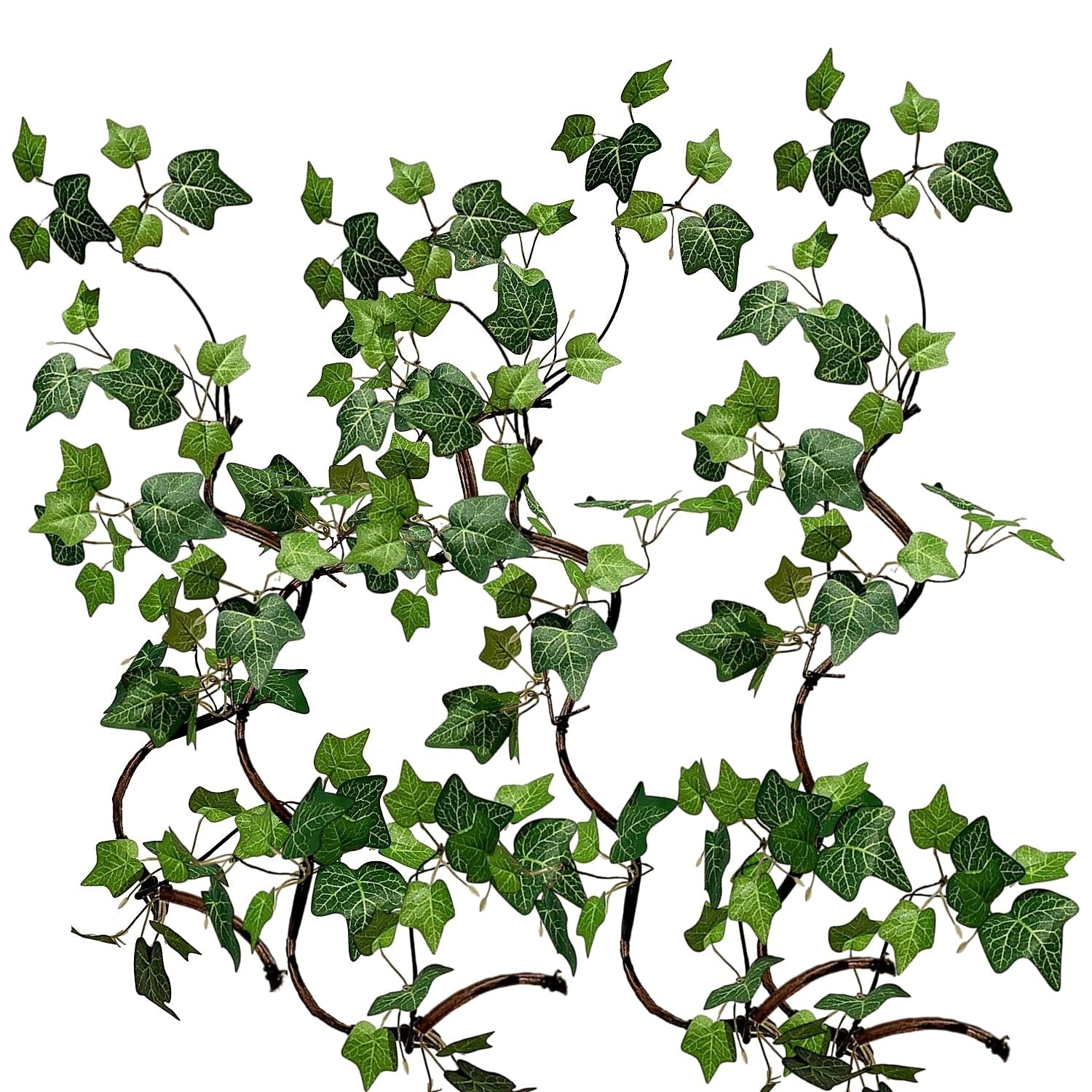 Artificial Rattan Tree Vines with Creeper Leaves Climbing Ivy Branches Grapev…