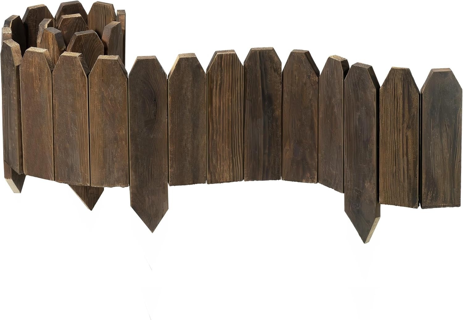 1 Pack,Wooden Fence Border Decorative Picket Panels for Flower Bed Barriers