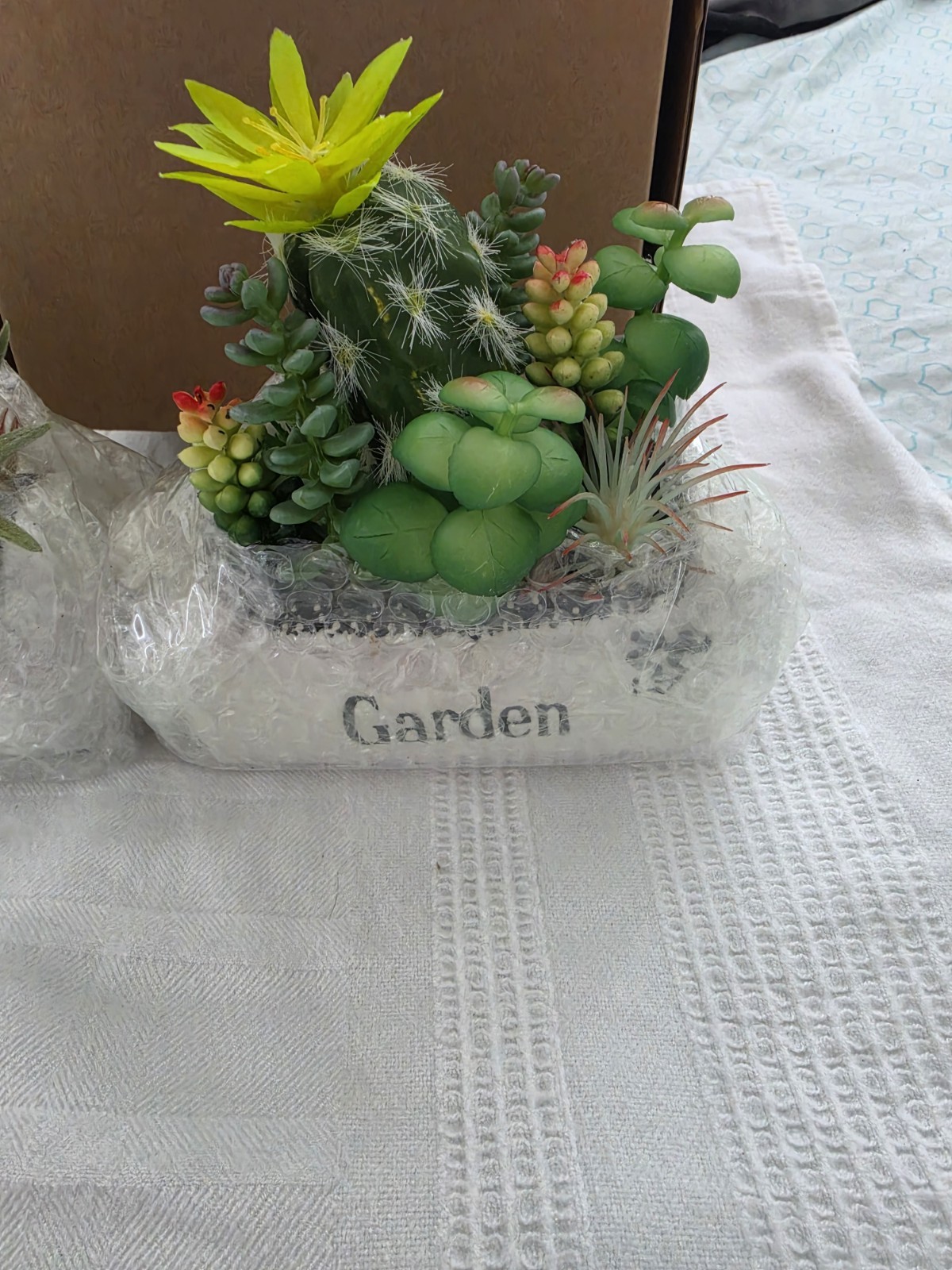Arnore Florals Artificial Succulent & Cactus Garden Planters Set of 2 4in