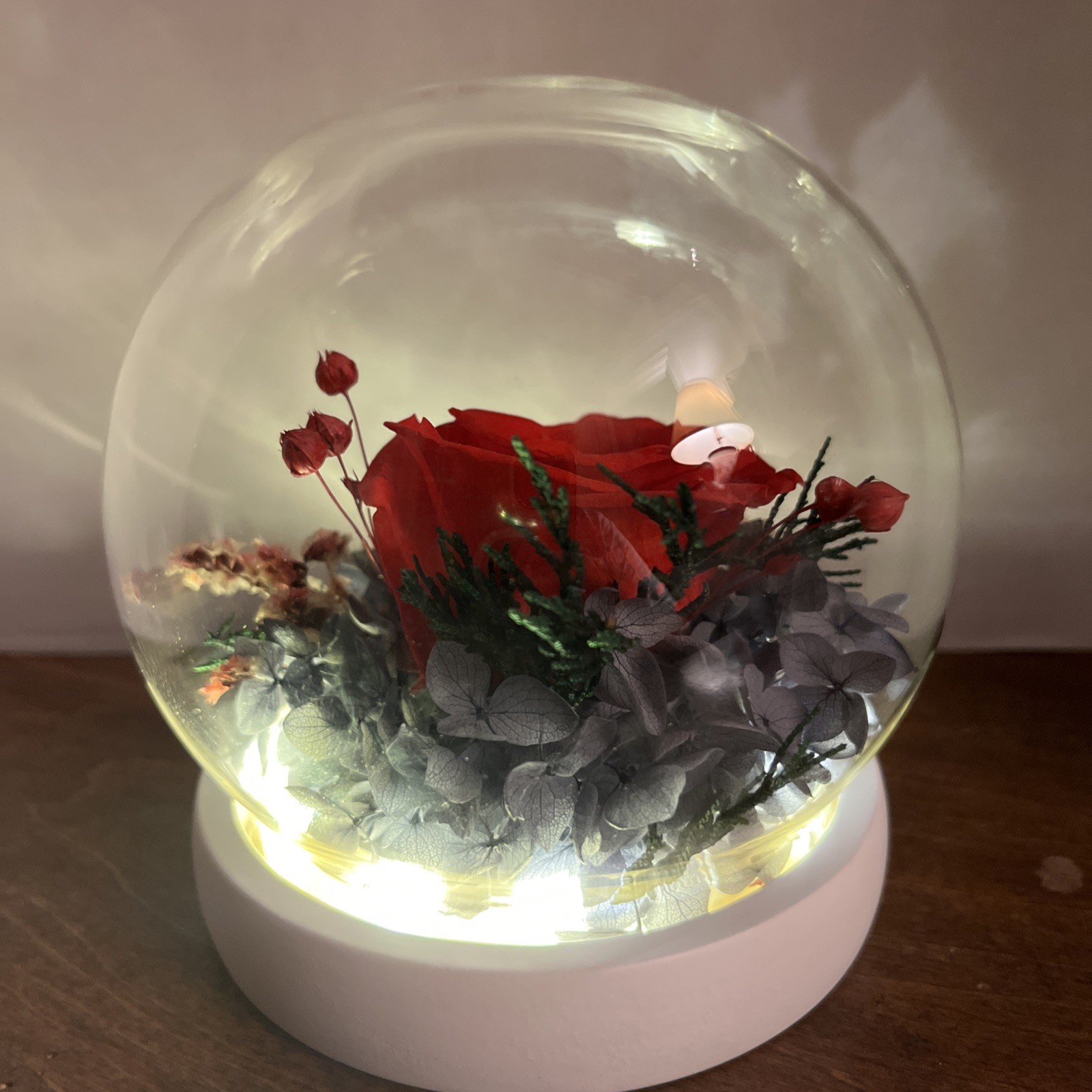 Light Up Fresh Preserved Roses