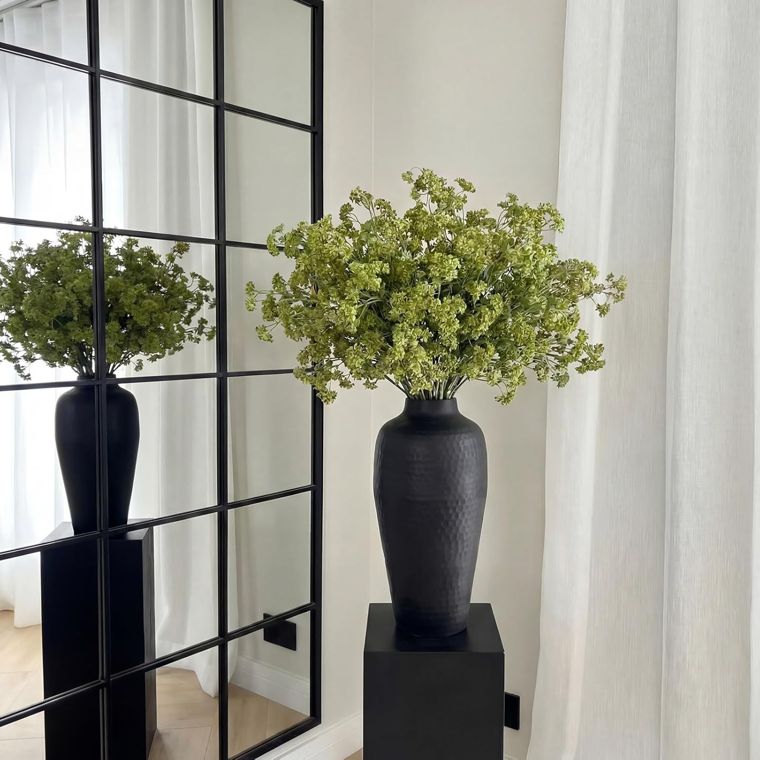 3 Pcs Green Faux Berry Stems for Vase, 32 Inch Artificial Greenery Stems Branche