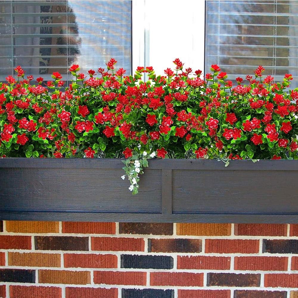 Realistic Eco-Friendly Red-Eucalyptus Fake Flowers – Perfect for Any Season
