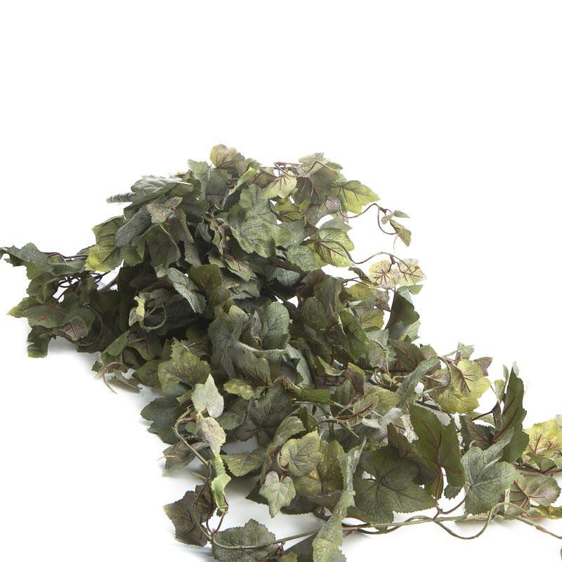 Set of 2 Artificial Flocked Ivy Cascading Bushes