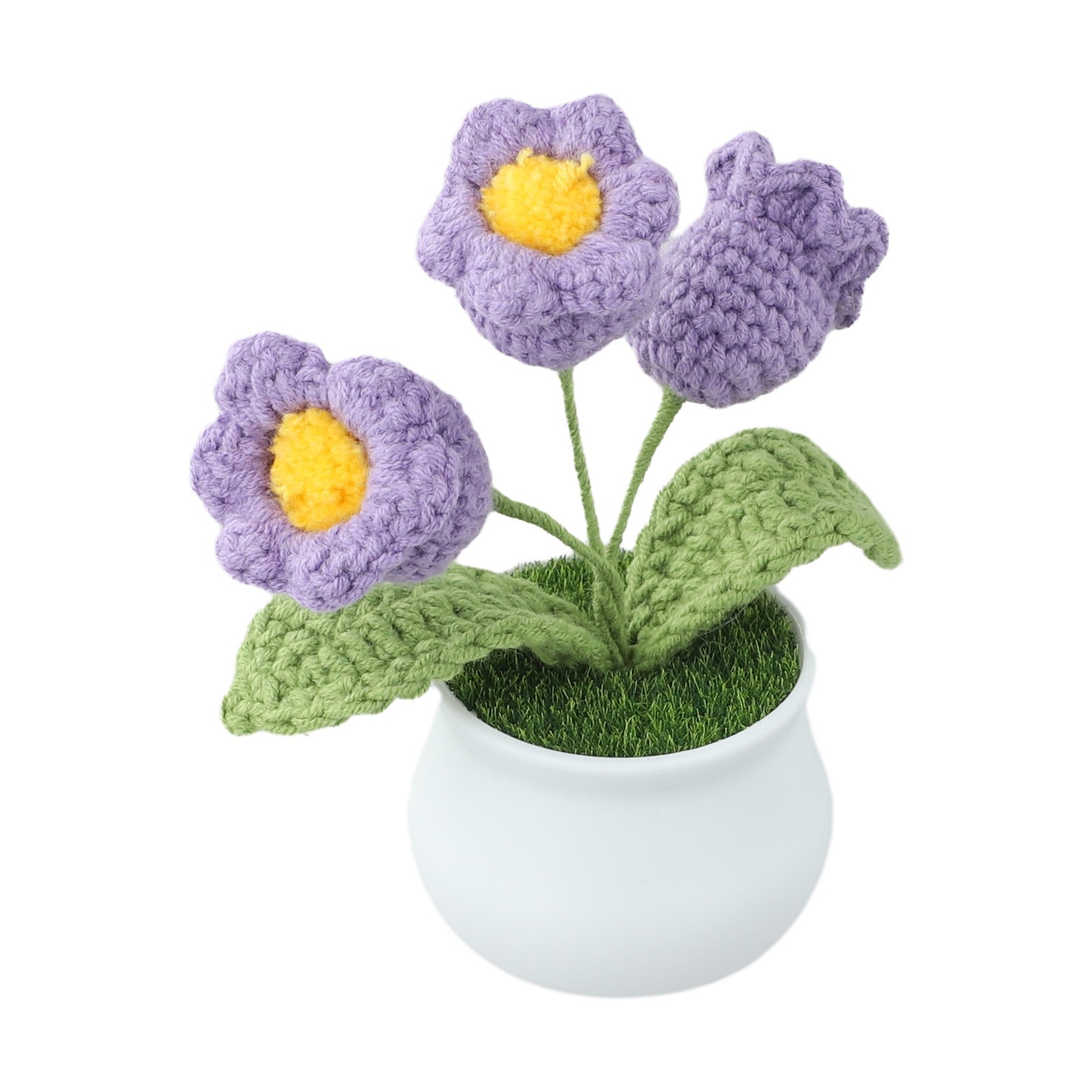 Handcrafted Wool Lily of the Valley Pot for Longlasting Home Decoration