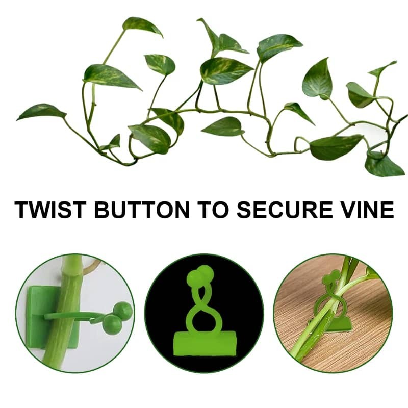 Plastic Climbing Wall Artifact Green Plant Clip Traceless Hook Wall Hanging Fix