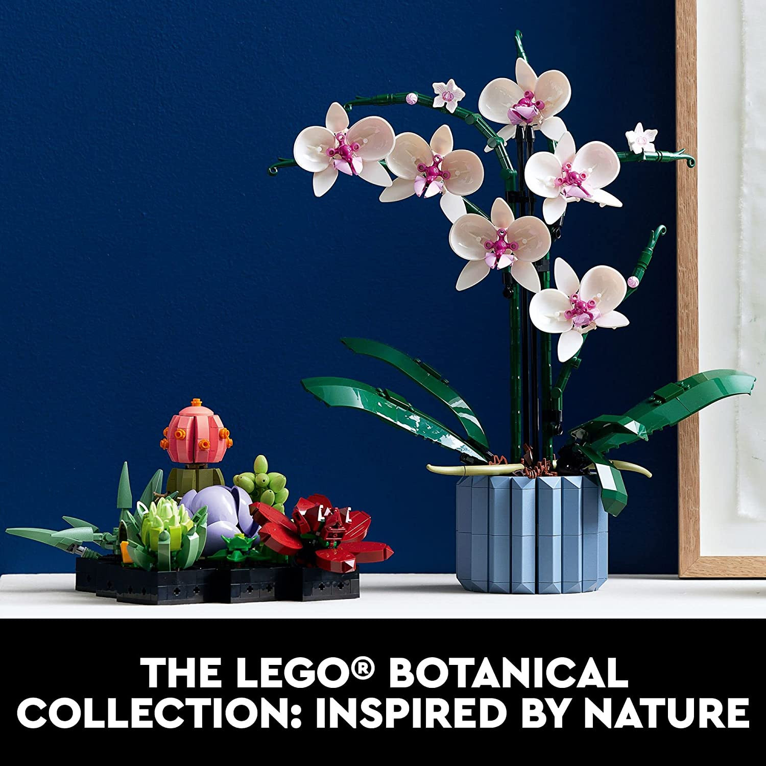 Botanicals Orchid – Artificial, Fake Indoor Flowers Building Set for Home