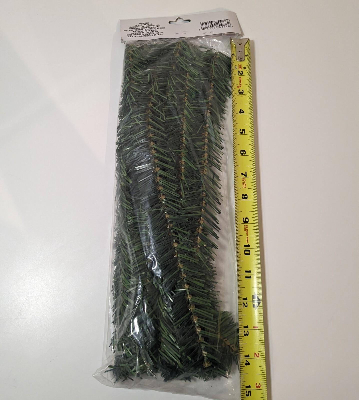 Garland Green Christmas Tree, Holiday Set of 5, 4 New in Package, 1 Loose Piece