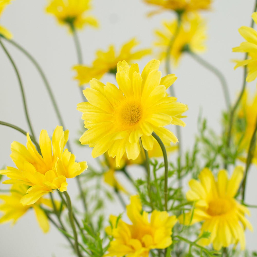 23″ Yellow Artificial Wildflower Daisy Floral Bush