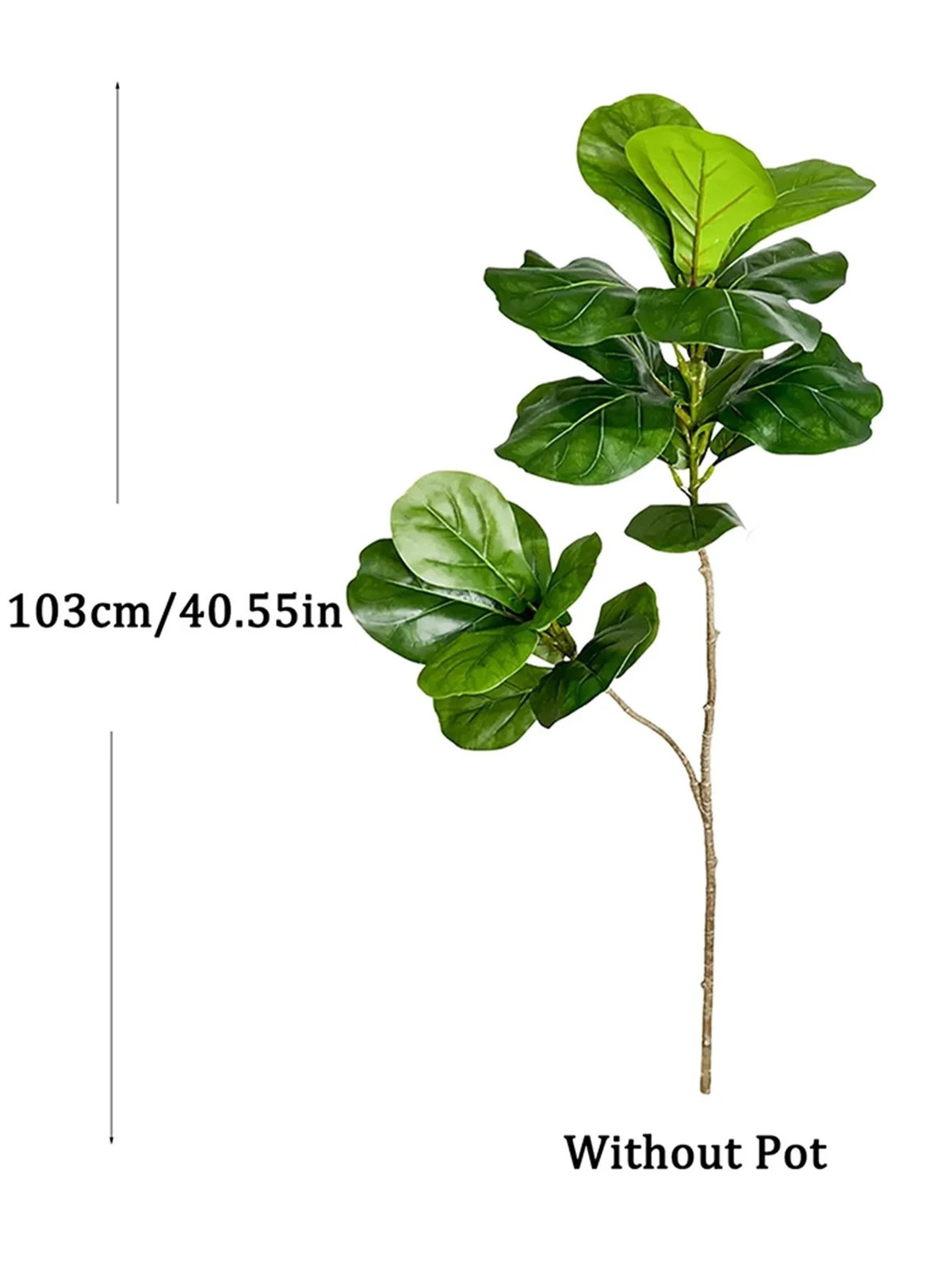 70-135cm Artificial Ficus Tree – Fake Rubber Plant for Home & Garden Decor