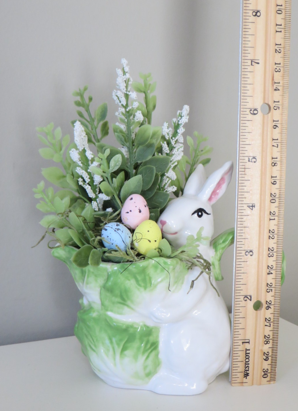 Easter Floral Arrangement in Small Decorative Ceramic Creamer – Home Decor #621