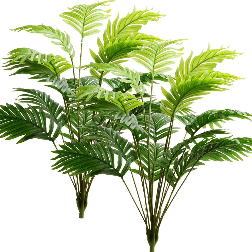 2pack Artificial Palm Leaves Tree Branches Fake Palms Frond Faux Tropical Pla…