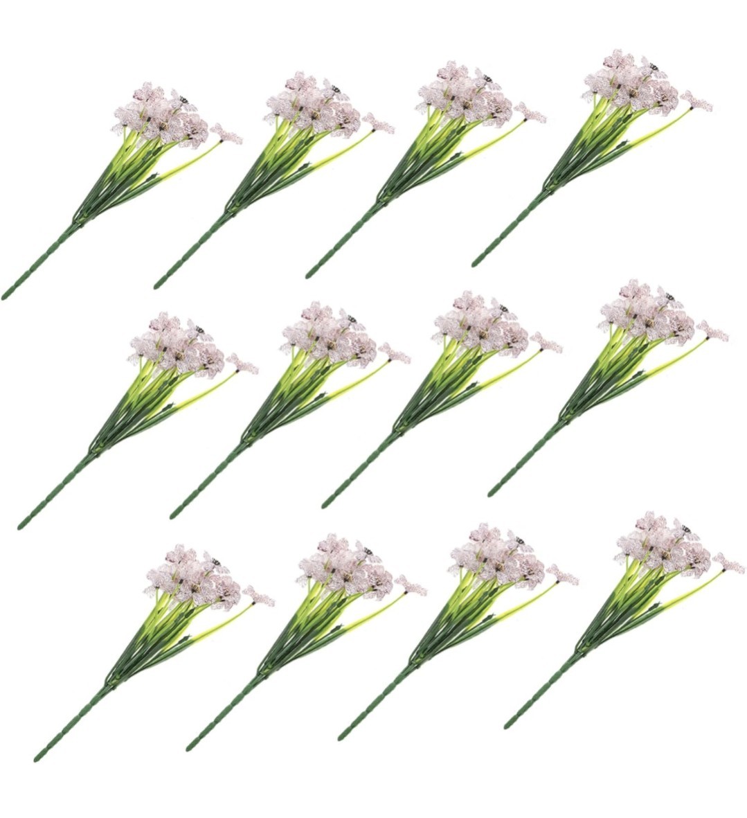 12 pcs Spring Summer Violet Bouquet Wedding & Home Decoration Realistic Decor