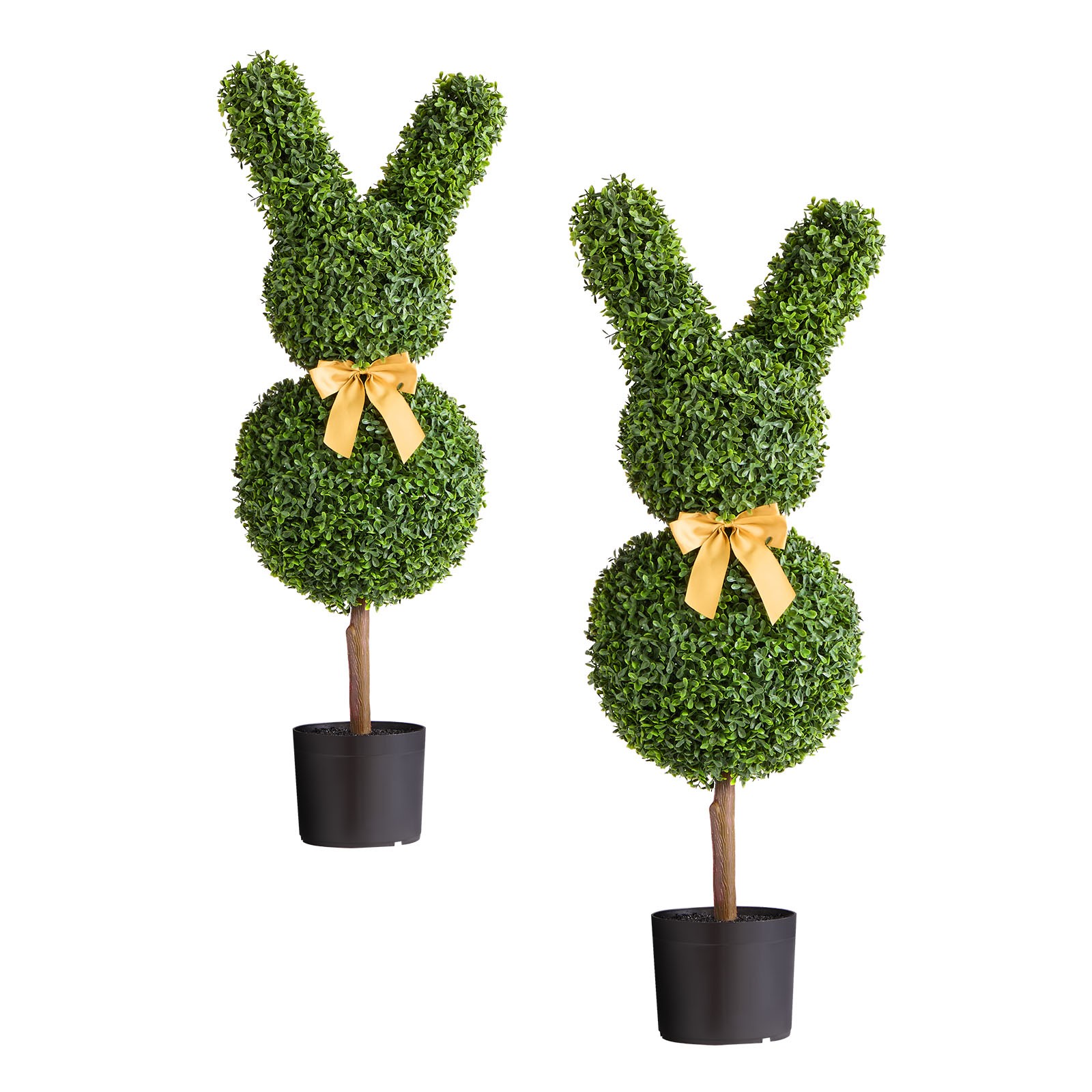 VEVOR Artificial Topiary Bunny Shape Boxwood Ball 36 Inch Faux Plant Home