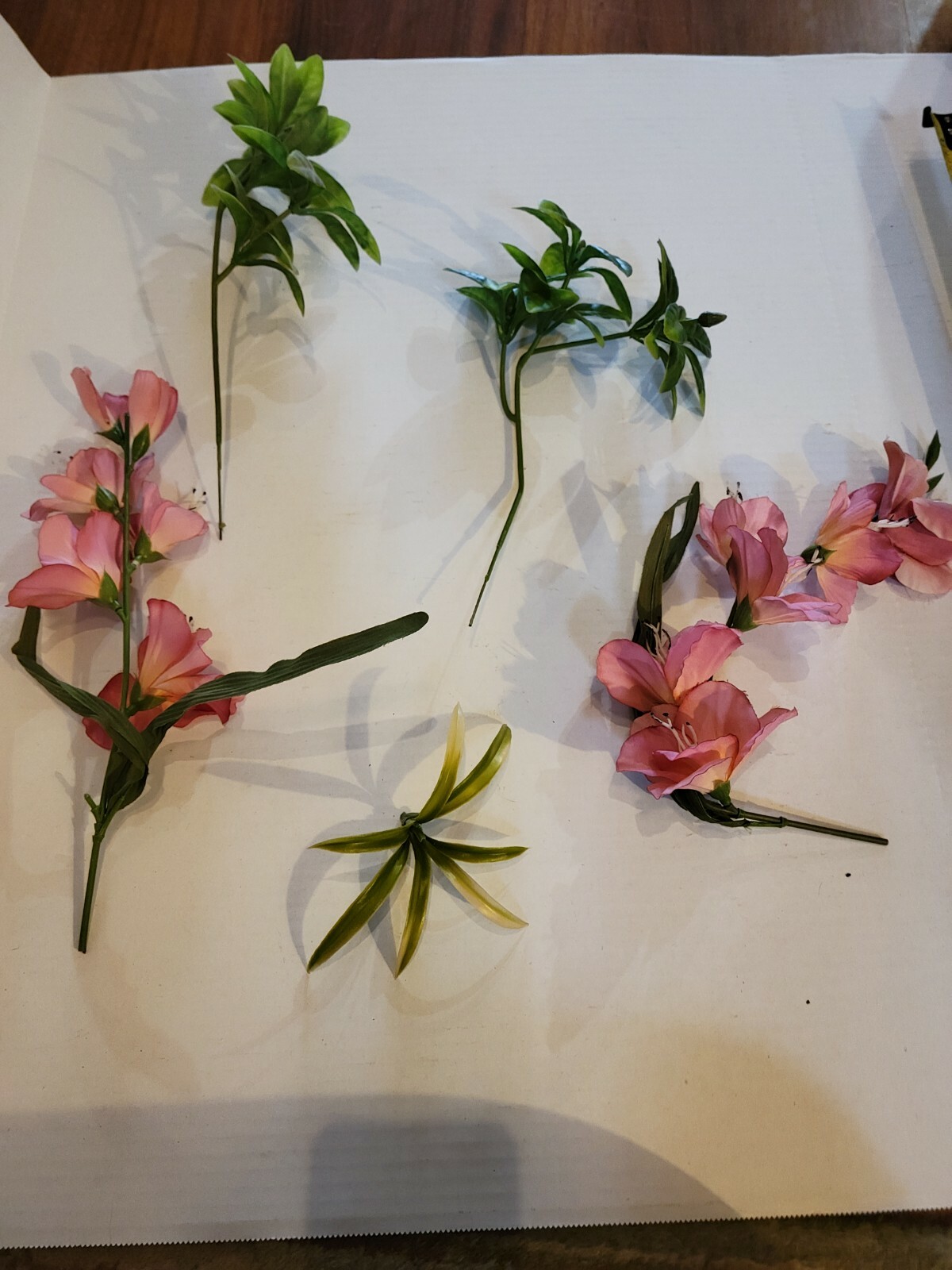 Large Selection Of Vintage Floral Stems And Leaves And Grapes