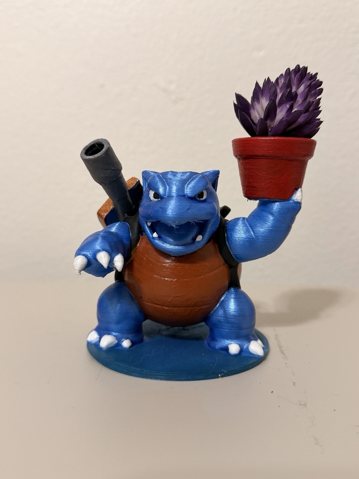Pokemon Blastoise Flower Pot- Custom Made 3D Printed