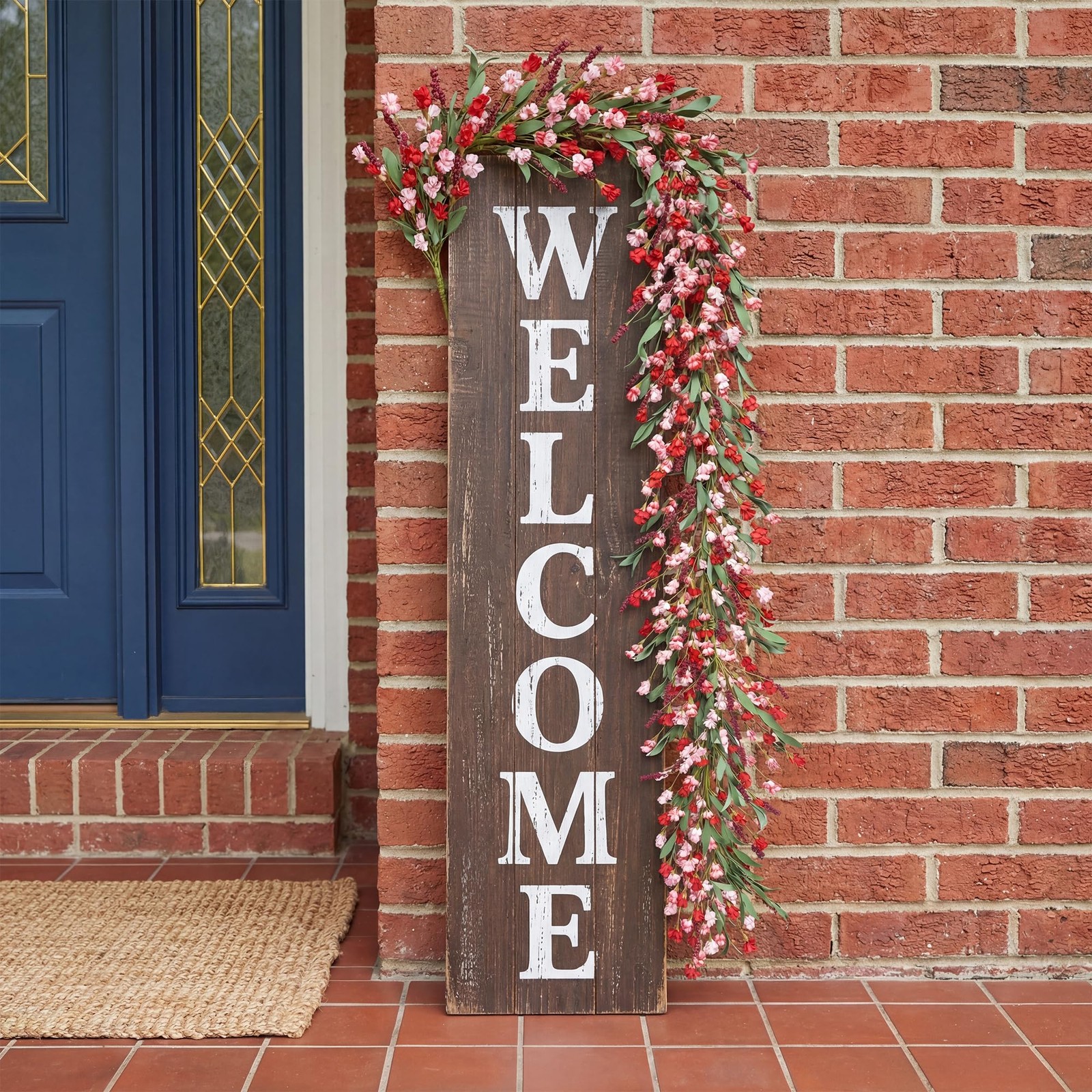 Flower Garland 6Ft Spring/Summer Garland Floral Garlands for Mantle All Year …