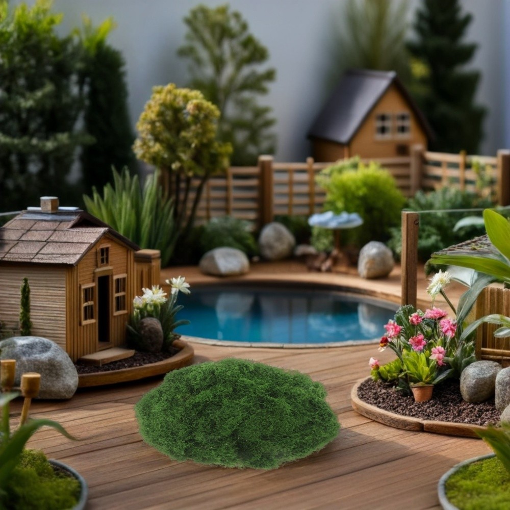80g Artificial Decorative Moss Grass For Miniature Landscape Projects