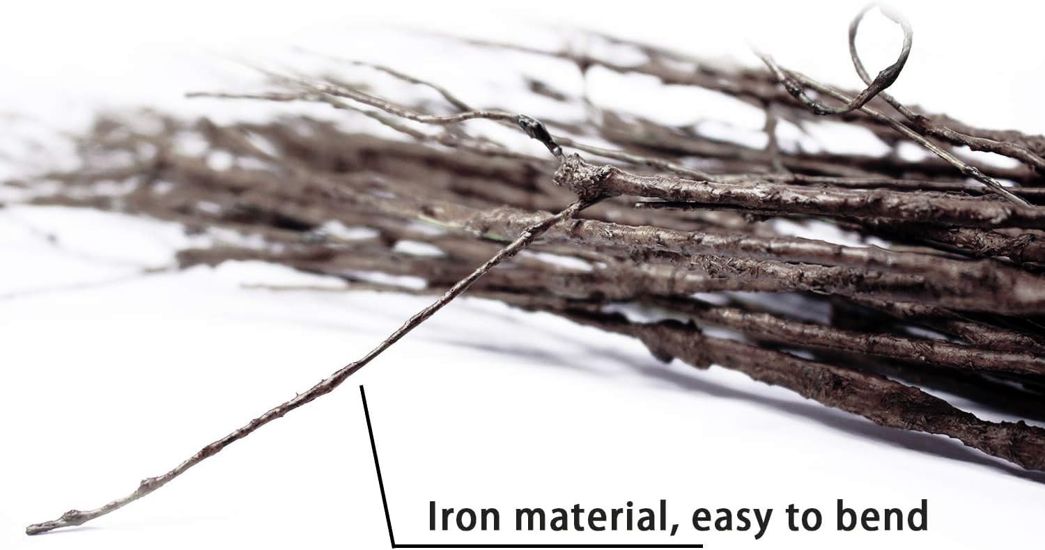 10 PCS Artificial Twigs Curly Willow Branches, 30.7 Inches Lifelike Bendable …